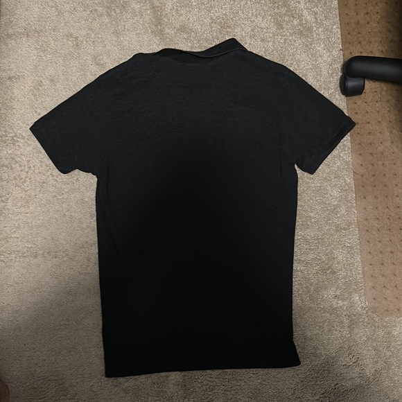 DARK GREY POLO ASSASSIN COLLARED T SHIRT - LIKE NEW - Picture 2 of 2